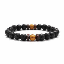 Load image into Gallery viewer, Fashion Lava Stone Bracelet Men Natural Moonstone Bead Chakra Bracelet Male Charm Diffuser Bracelets Heren Armband Jewelry Gift