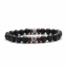 Load image into Gallery viewer, Fashion Lava Stone Bracelet Men Natural Moonstone Bead Chakra Bracelet Male Charm Diffuser Bracelets Heren Armband Jewelry Gift